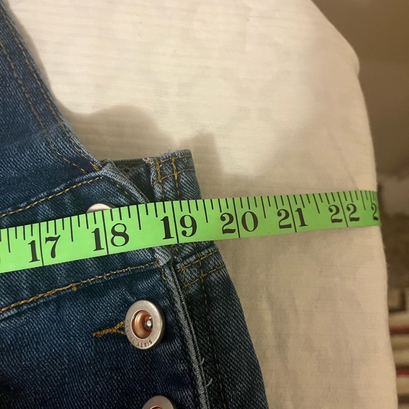 Sixty Thirty Vintage Blue Denim Overalls, Barrel Leg, size Large - Picture 9 of 10